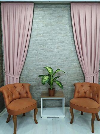 BBB Petek Kadife Dokulu Fon Perde Tek Kanat 1X2,5 Pileli