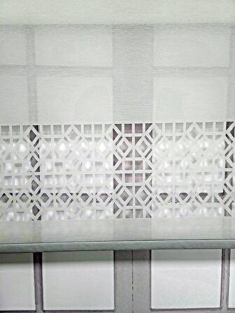 BBB Çift Mekanizmalı Lazer Kesim Tül ve Stor Perde MLTY1002