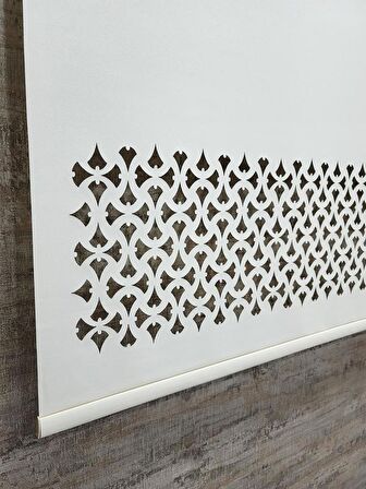 Stor Perde Desenli Lazer Kesim Kalın Kumaşlı KREM ML101