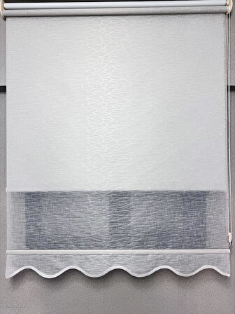 BBB Keten Kumaşlı Çift Mekanizmalı Tül Stor Perde TSK1004