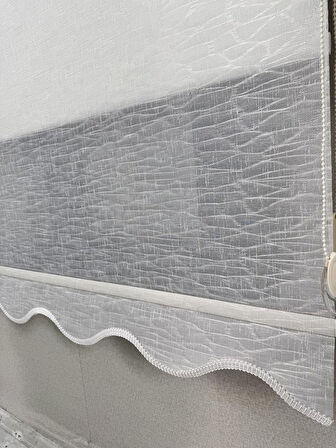 BBB Keten Kumaşlı Çift Mekanizmalı Tül Stor Perde TSK1004