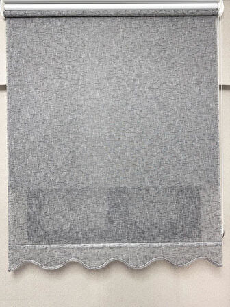 BBB Keten Kumaşlı Çift Mekanizmalı Tül Stor Perde TSK1004