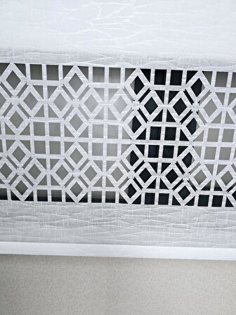 BBB Keten Kumaşlı Lazer Kesim Tül Stor Perde MLT1004