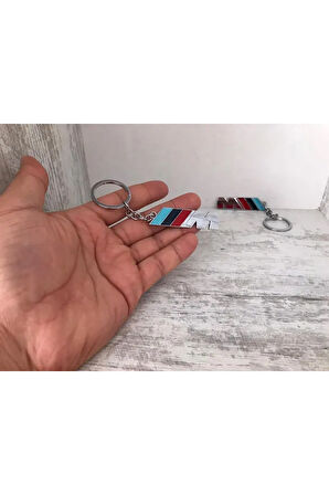 Bmw M Bmw-m Metal Krom Kaplı Anahtarlık Çift Yönlüdür 1 Adet