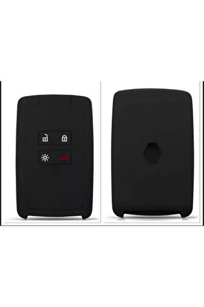 2 Adet Siyah Renk Clio 5 Megane 4 Kadjar Silikon Anahtar Koruma Kılıfı ( Grup Uyumlu)