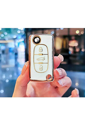 Citröen Xsara Picasso C5 C6 C8 Anahtar Koruma Kılıfı 3 Tuşlu 2.resime Bakınız