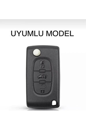 Citröen Xsara Picasso C5 C6 C8 Anahtar Koruma Kılıfı 3 Tuşlu 2.resime Bakınız