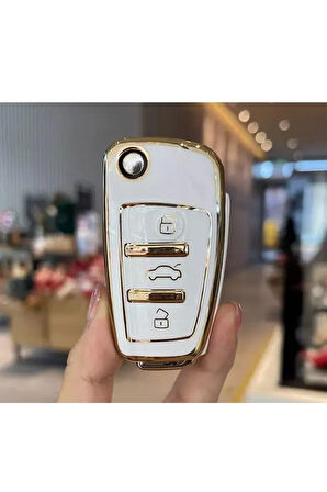 Audi A1 A3 8p 81 A4 A5 B6 B7 B8 A6 A7 C5 C6 4f Q3 Q5 Q7 8v Anahtar Koruma Kılıf 2.resime Bakınız