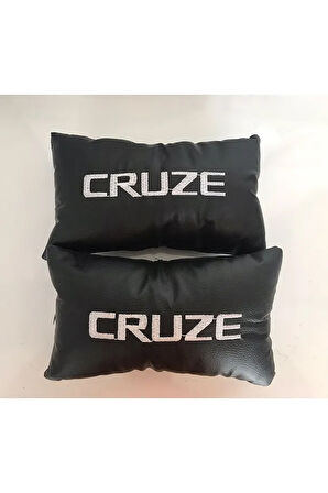 Chevrolet Cruze Nakışlı Deri Oto Boyun Yastığı Ve Kemer Pedi