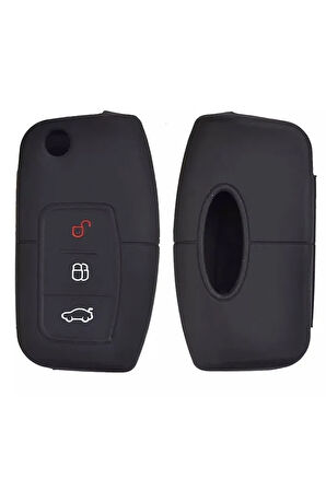 Fiesta Focus B-max Kuga Silikon Anahtar Koruma Kılıfı Siyah Renk