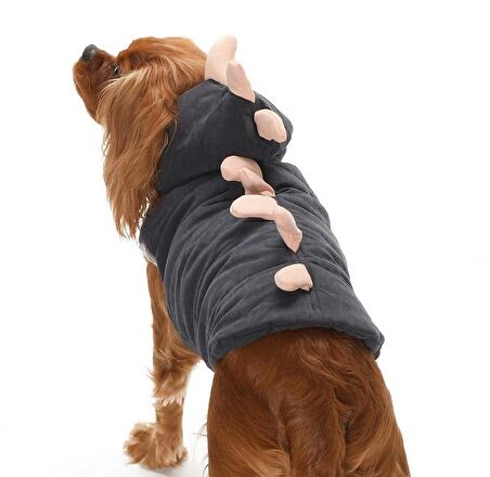 Küçük ve Orta Irk Köpek Ceket - Dino Lacivert