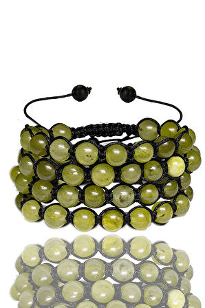 Sertifikalı Hakiki Doğal Yeşim Taşı Bileklik - 1.kalite