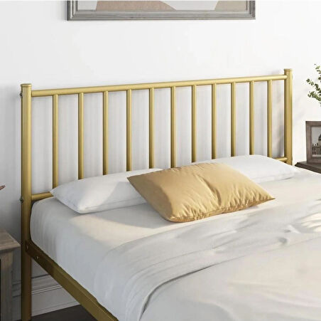 HFT HOME Metal Karyola, Çınar Metal Karyola Siyah Beyaz Gold renk seçenekli, Çift Kişilik