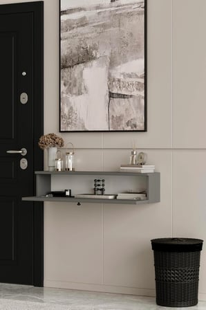 Asur Gri 90 cm Dresuar (100% MDF)