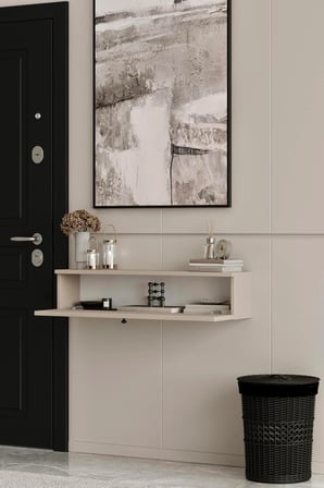 Asur Kumtaşı Bej 90 cm Dresuar (100% MDF)