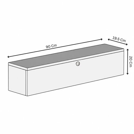 Asur Kumtaşı Bej 90 cm Dresuar (100% MDF)