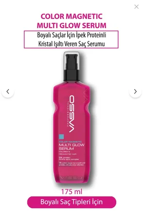 VASSO MULTİ GLOW SAÇ SERUMU BOYALI SAÇLAR KRİSTAL PARLAKLIK