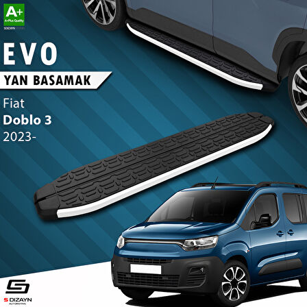 S-Dizayn Fiat Doblo 3 Evo Aluminyum Yan Basamak 203 Cm 2023 Üzeri A+ Kalite