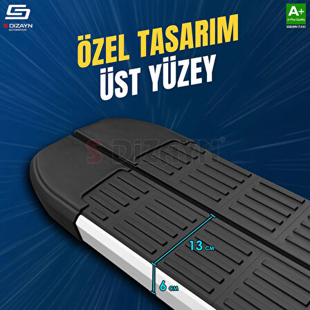 S-Dizayn Fiat Ulysse Kısa Şase S-Line Aluminyum Yan Basamak 213 Cm 2022 Üzeri A+ Kalite