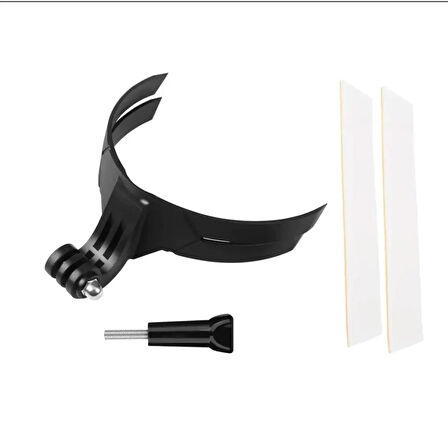 Motosiklet Kask Çene Yapıştırıcılı Telefon ve Aksiyon Kamera Tutucu