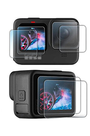 Gopro Hero 9 / 10 / 11 / 12 Uyumlu Ekran Ve Lens Koruyucu Film