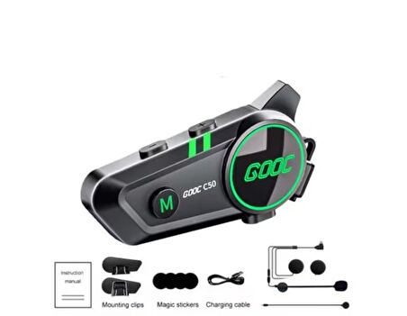 Motosiklet Kask Kulaklık Intercom Işıklı Motorsiklet interkom  