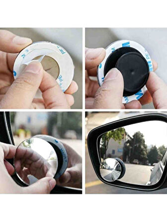 Kör Nokta Aynası 360 Derece Ayarlanabilir Hareketli 2 Adet