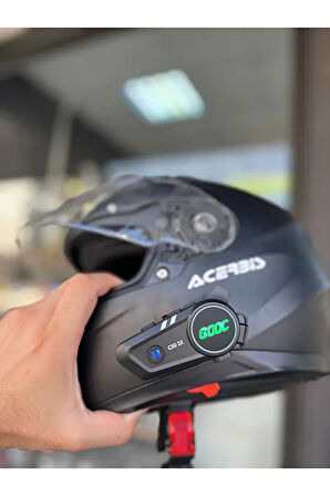 2 Bağlantılı Motosiklet Kask Kulaklık Intercom Işıklı Motorsiklet İnterkom