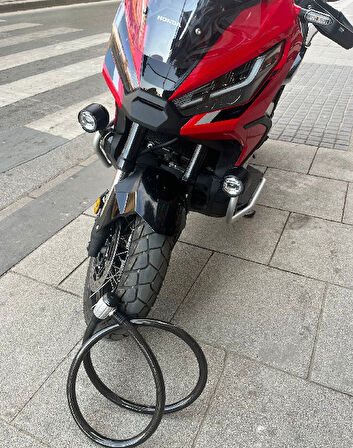 Motosiklet Kilidi 25mm Güçlendirilmiş  Halat Kilit 2 Metre
