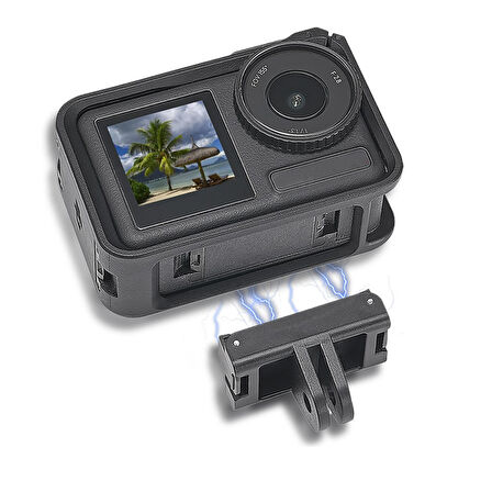 DJI Action 5 Pro/4/3/2 ile Uyumlu Mıknatıslı Bağlantı Adaptörü