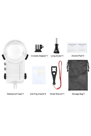 INSTA360 X5 Uyumlu Invisible Dive Case
