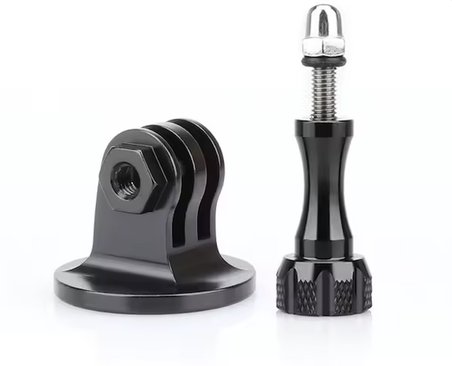 Tüm Aksiyon Kameralar ile Uyumlu Metal Adaptör + Metal Vida Siyah