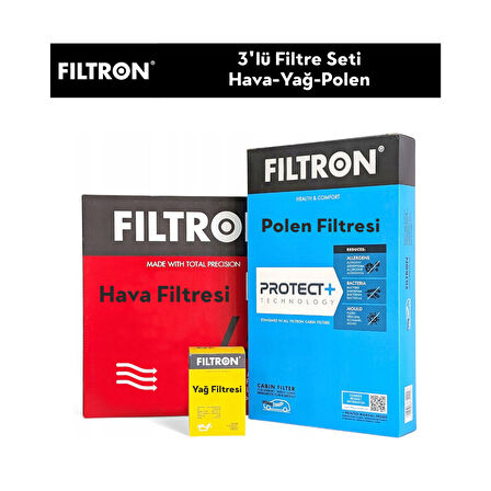Peugeot 301 1.5 BlueHDİ Filtre Bakım Seti 3'Lü 2020-2024 FILTRON FI115365