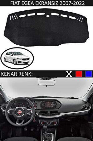 Fiat Linea 2007-2015 İçin Uygun Torpido Koruma Halısı Siyah Kenar Renk Siyah