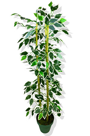 YAPAY YAPRAKLI FICUS 3 BAMBU'LU 110 CM