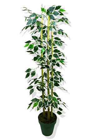 YAPAY YAPRAKLI FICUS 3 BAMBU'LU 110 CM