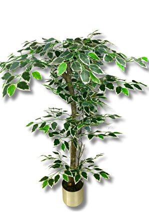 Yapay Ağaç Ficus 120 Cm 15x15 Cm Metal Saksı