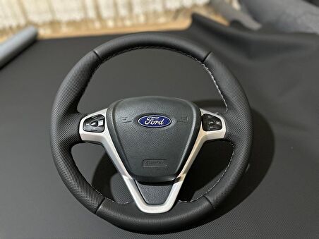 FORD FİESTA ARACA ÖZEL DİKMELİ DİREKSİYON KILIFI(FABRİKASYON DERİSİZ PLASTİK DİREKSİYON)