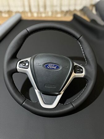 FORD FİESTA ARACA ÖZEL DİKMELİ DİREKSİYON KILIFI(FABRİKASYON DERİSİZ PLASTİK DİREKSİYON)