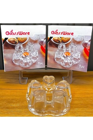 5 Adet Cam Isıtma Standı – Mumlu Tasarım, Şeffaf Kalın Cam, Çaydanlık Ve Cam Demlik Altlığı, Cam Isıtıcı Teapot Warmer