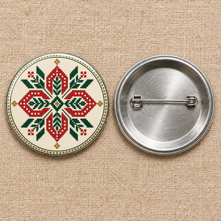 Nakıştan Yıldız | Filistin Temalı 58 mm İğneli Rozet