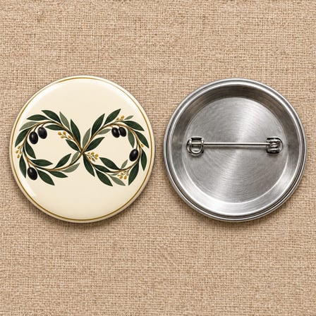 Sonsuz Zeytin | Filistin Temalı 58 mm İğneli Rozet