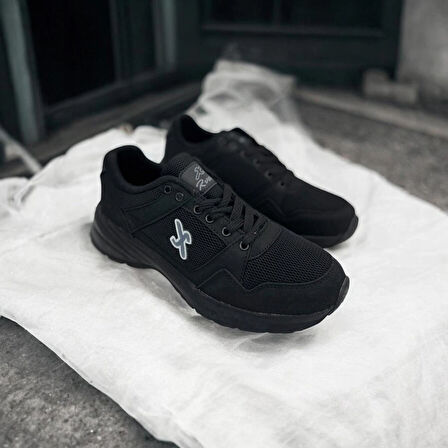 SİYAH KADIN GÜNLÜK FİLE MODELLİ SPOR AYAKKKABI