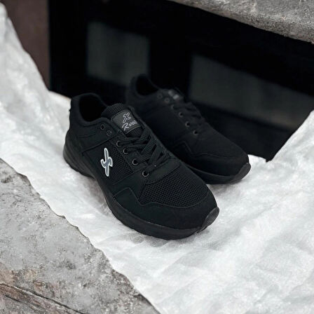 SİYAH KADIN GÜNLÜK FİLE MODELLİ SPOR AYAKKKABI