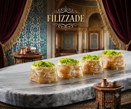 1 Tepsi Cevizli Saray Sarması Baklava 2–2,5 KG | Metal Tepsisi Hediye