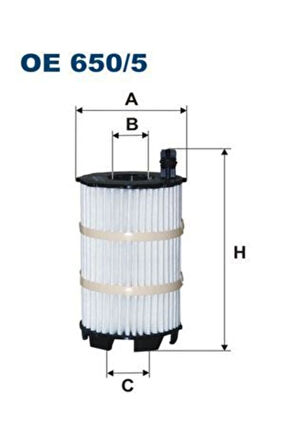 Oe650/5 Yag Filtresi Touareg Audi Q7 A8 4.2 V8 Fsi 079115561f (WE115163)