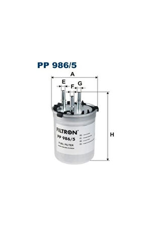 Pp986/5 Yakıt Fıltresı Audı A1.6tdı Cayd Cayc 11>14