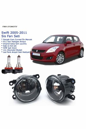 8200074008 Uyumlu Camlı Sağ Sol Suzuki Swift 2005-2011 Sis Farı Set Oem: 8200074008