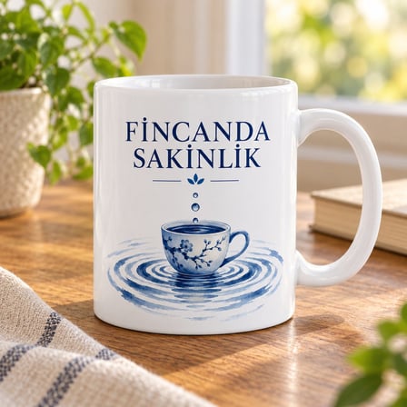 Fincanda Sakinlik Tasarımlı Porselen Kupa - MODEL 327