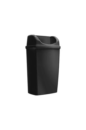 Duvara Monte Çöp Kovası 25 Litre Siyah